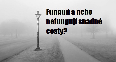 Jaromír Schmidt: Fungují a nebo nefungují snadné cesty?